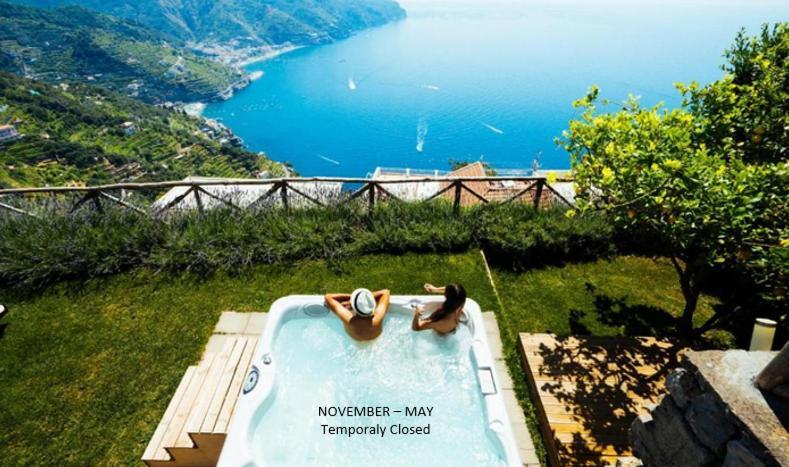 Sea View Villa In Ravello With Lemon Pergola, Gardens And Jacuzzi - Ideal For Elopements Exteriér fotografie