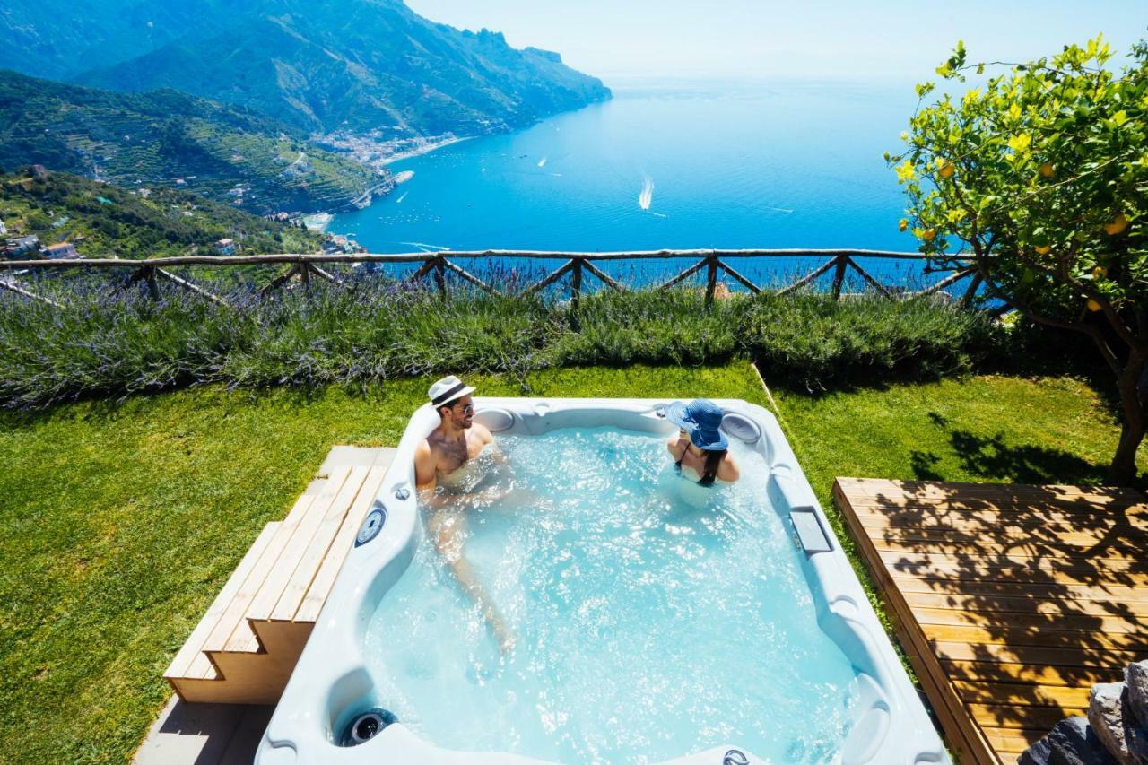 Sea View Villa In Ravello With Lemon Pergola, Gardens And Jacuzzi - Ideal For Elopements Exteriér fotografie