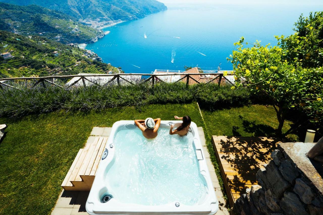 Sea View Villa In Ravello With Lemon Pergola, Gardens And Jacuzzi - Ideal For Elopements Exteriér fotografie